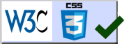 logo W3C CSS3